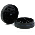 New Arrival 2 Layers Matte Black Rubber Silicone Herb Weed Grinder, Never Sticky, Easy to Clean, Free OEM Service